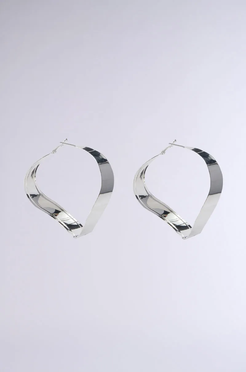 RIDE THE WAVE HOOP EARRING sold by AKIRA product image thumbnail 4