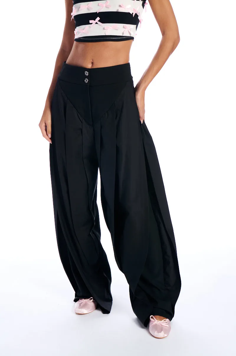 AMBER WIDE LEG PLEATED TROUSER PANT sold by AKIRA product image thumbnail 2