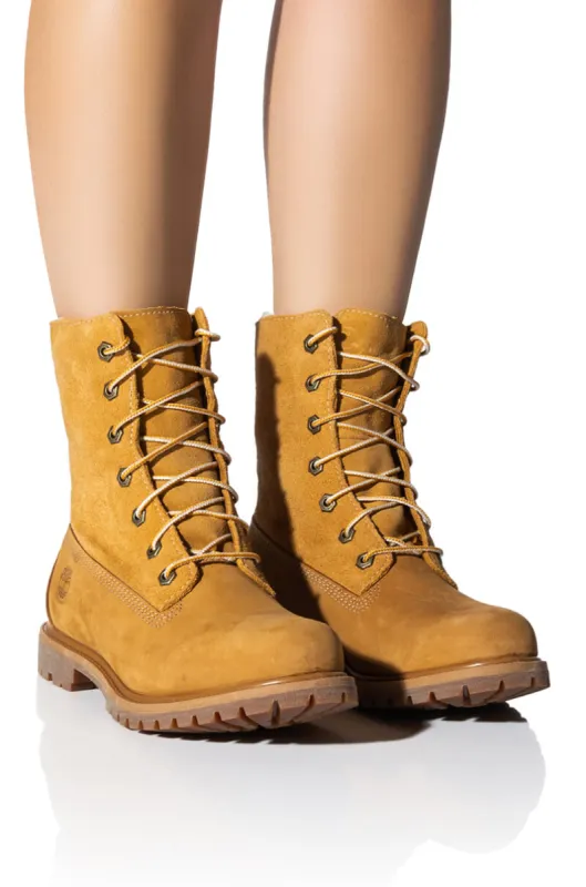 TIMBERLAND AUTHENTICS TEDDY FLEECE FOLD-DOWN BOOT IN WHEAT sold by AKIRA