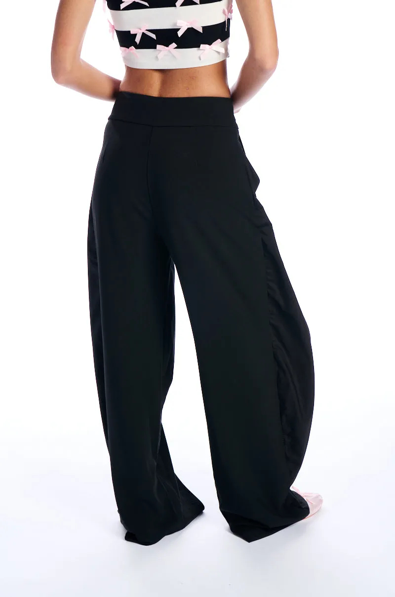 AMBER WIDE LEG PLEATED TROUSER PANT sold by AKIRA product image thumbnail 4