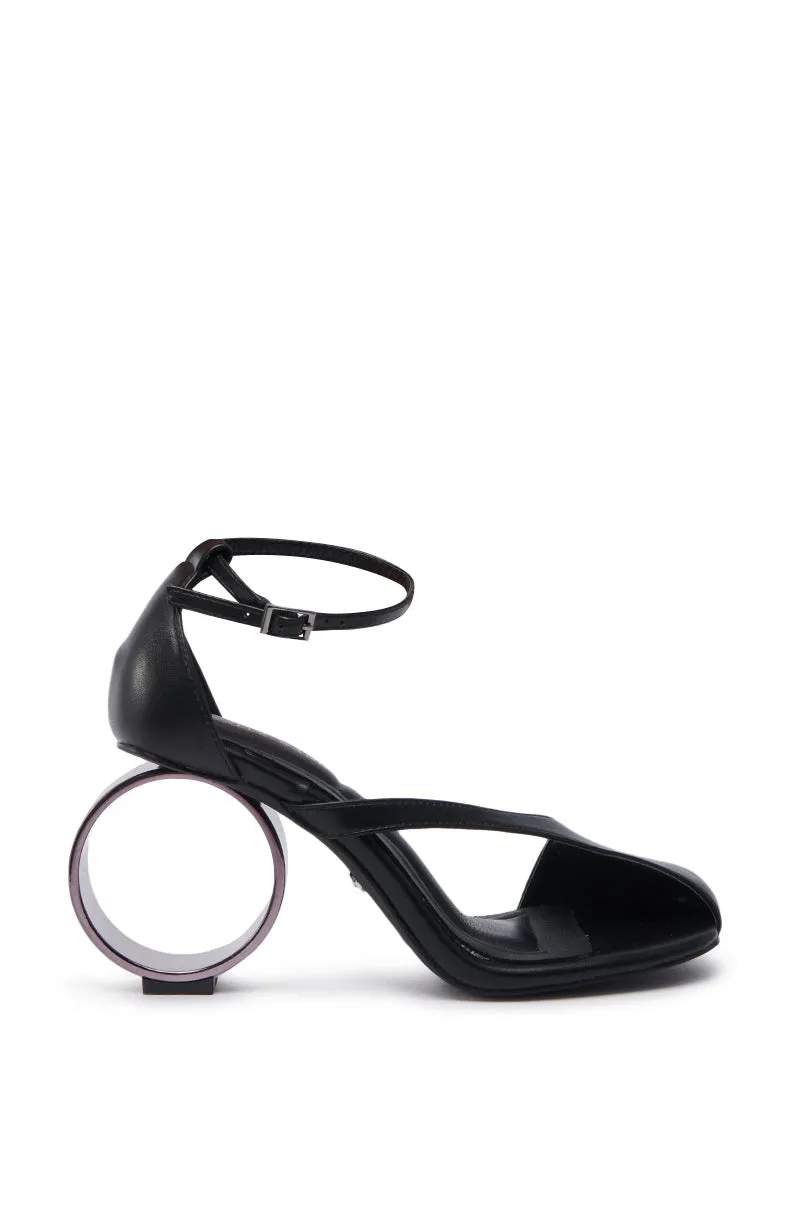 AZALEA WANG CORABELLA BLACK NOVELTY HEEL SANDAL sold by AKIRA product image thumbnail 5
