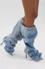 AZALEA WANG IMOGINE DENIM SNAP BOOT sold by AKIRA