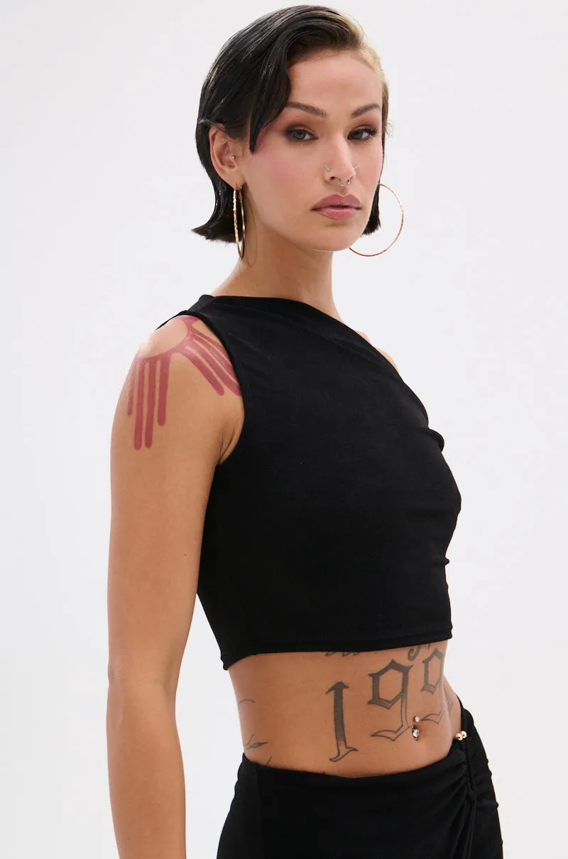 KYLIE SLINKY OFF THE SHOULDER BLOUSE sold by AKIRA product image thumbnail 3