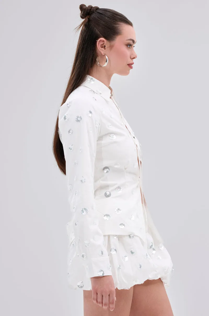 LUX FASHION BLOUSE sold by AKIRA product image thumbnail 3