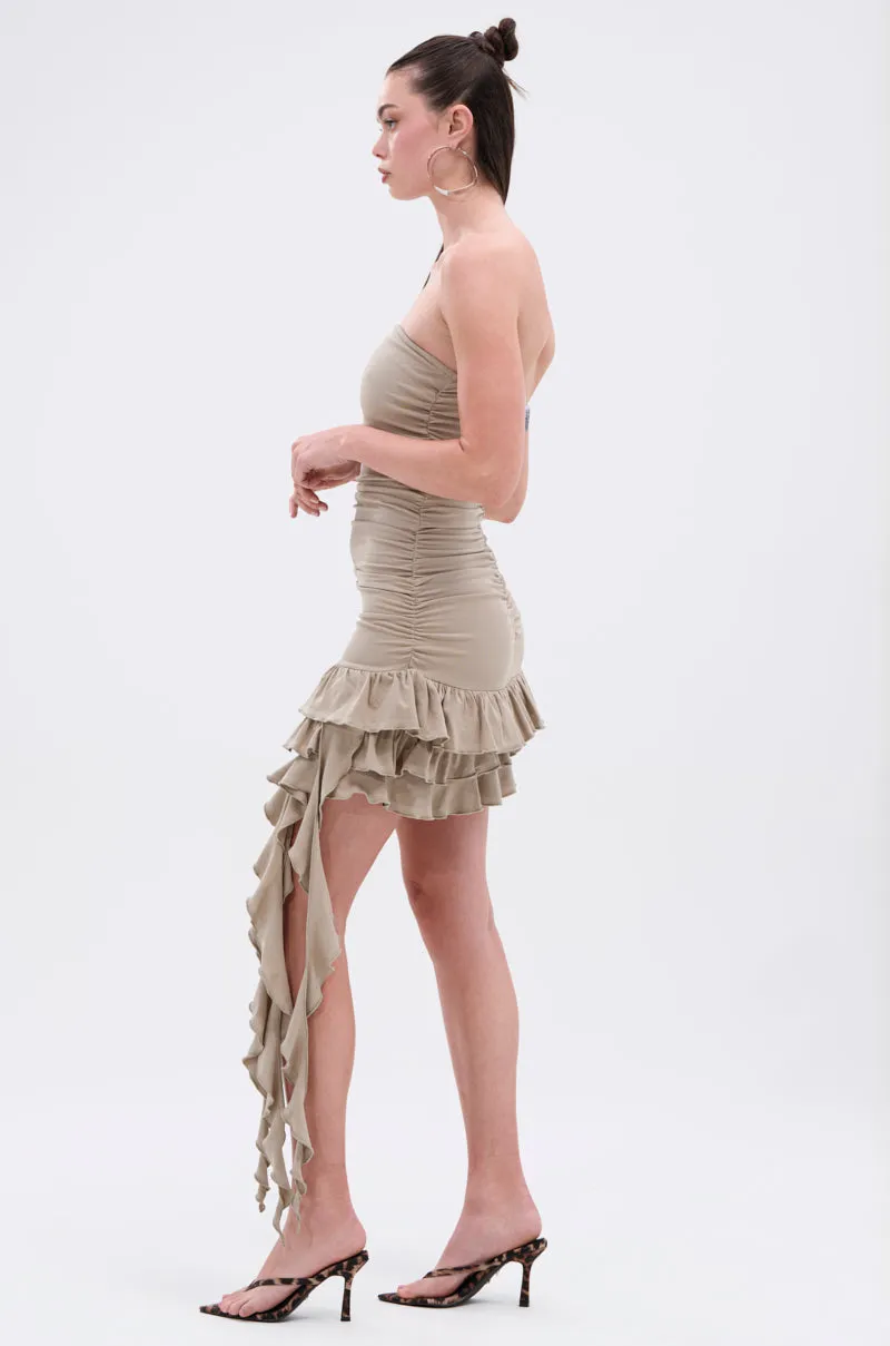 COME MY WAY RUFFLE MINI DRESS sold by AKIRA product image thumbnail 5