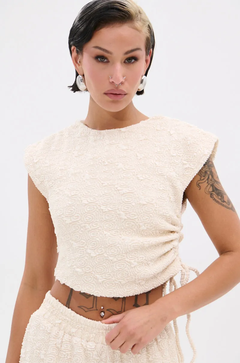 SYDNEY TEXTURED BLOUSE sold by AKIRA product image thumbnail 2
