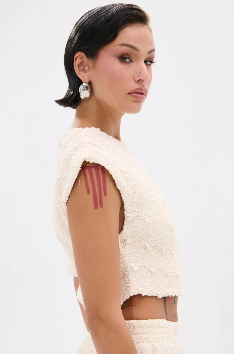 SYDNEY TEXTURED BLOUSE sold by AKIRA product image thumbnail 5