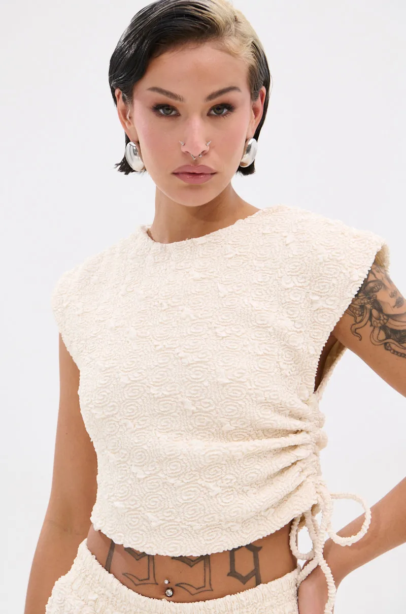 SYDNEY TEXTURED BLOUSE sold by AKIRA