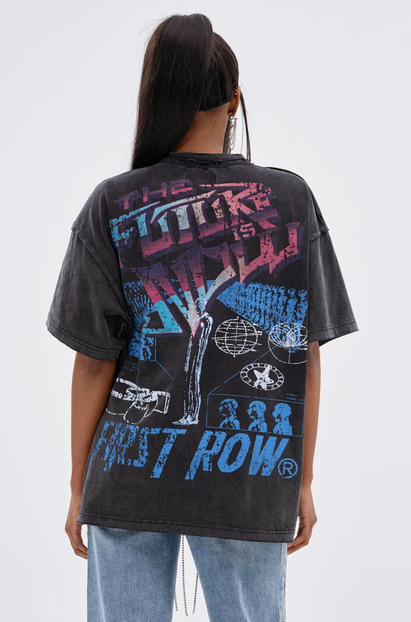 OUT OF BODY OVERSIZED GRAPHIC TEE sold by AKIRA product image thumbnail 5