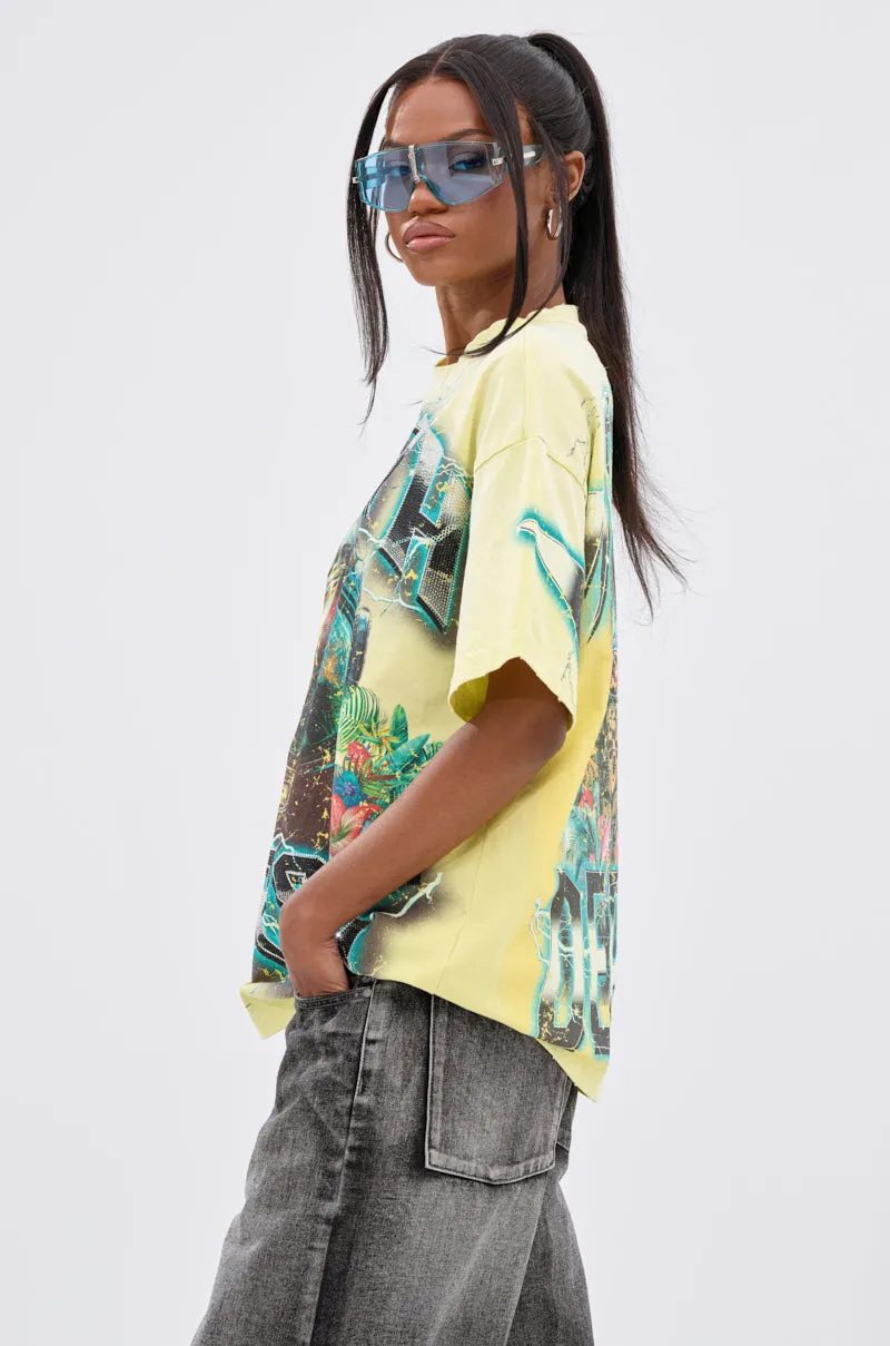EARTH FIRST OVERSIZED GRAPHIC TEE sold by AKIRA product image thumbnail 3