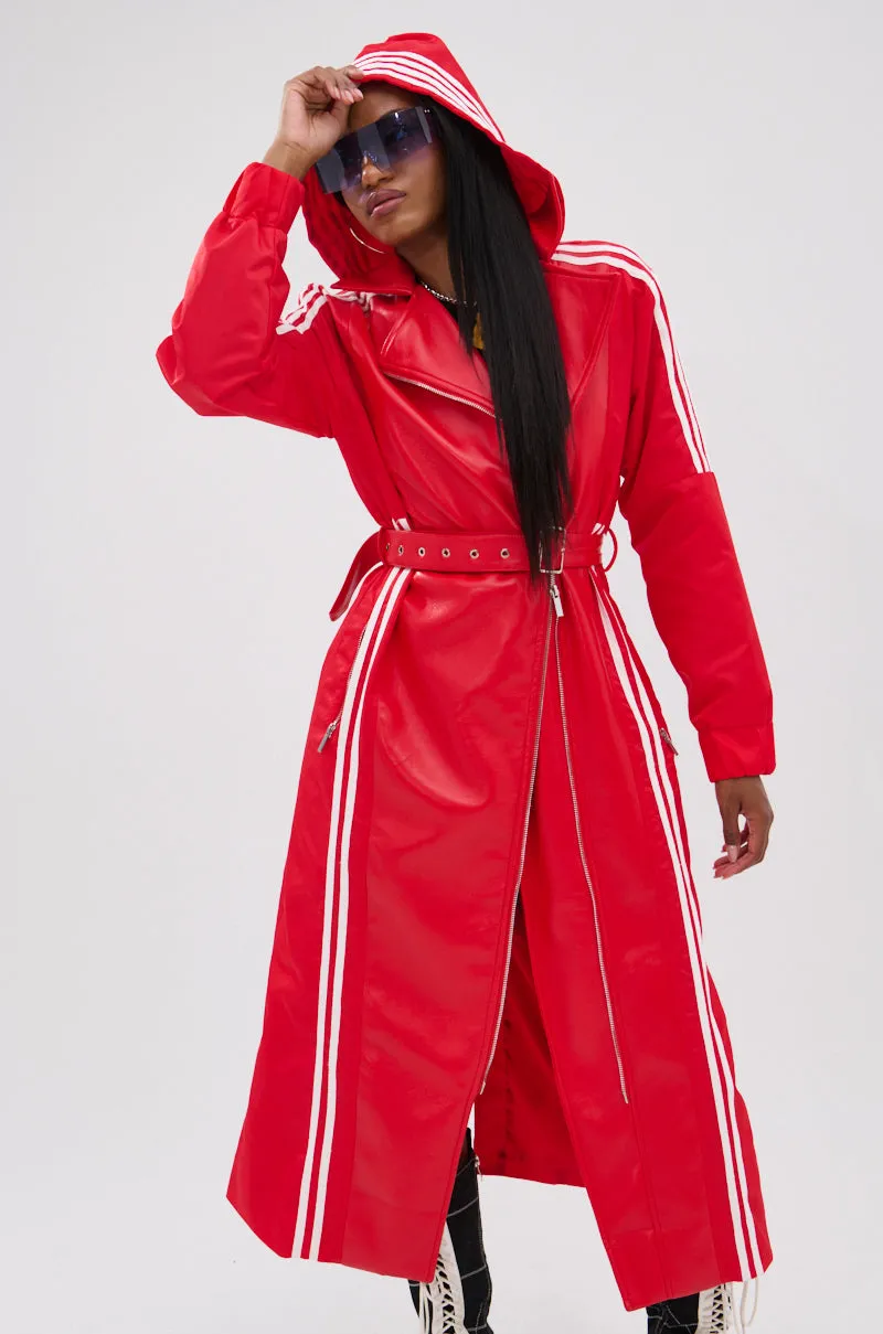 UNAVAILABLE MIXED MEDIA TRENCH sold by AKIRA product image thumbnail 4