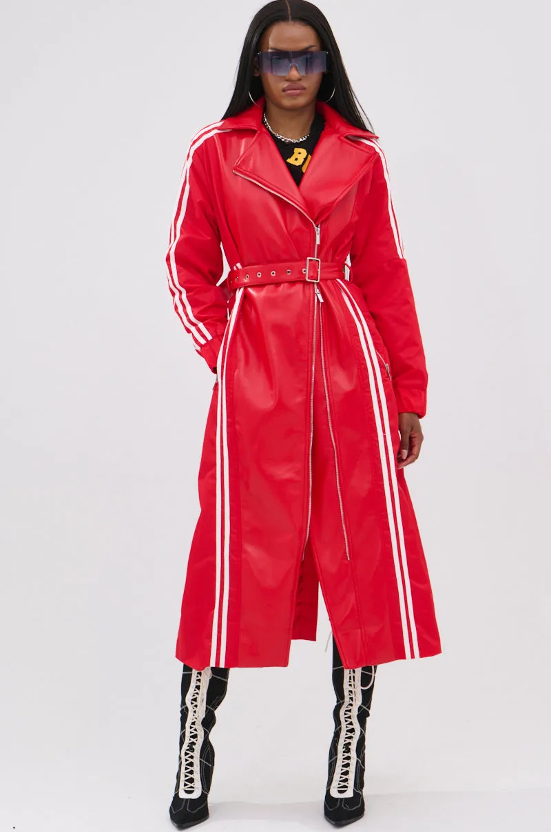 UNAVAILABLE MIXED MEDIA TRENCH sold by AKIRA