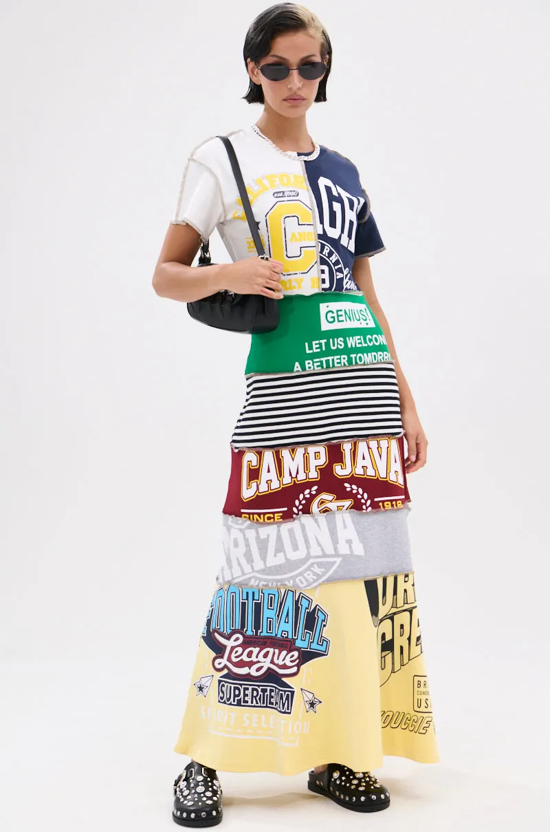 COOL GIRL ENERGY TSHIRT MAXI DRESS sold by AKIRA