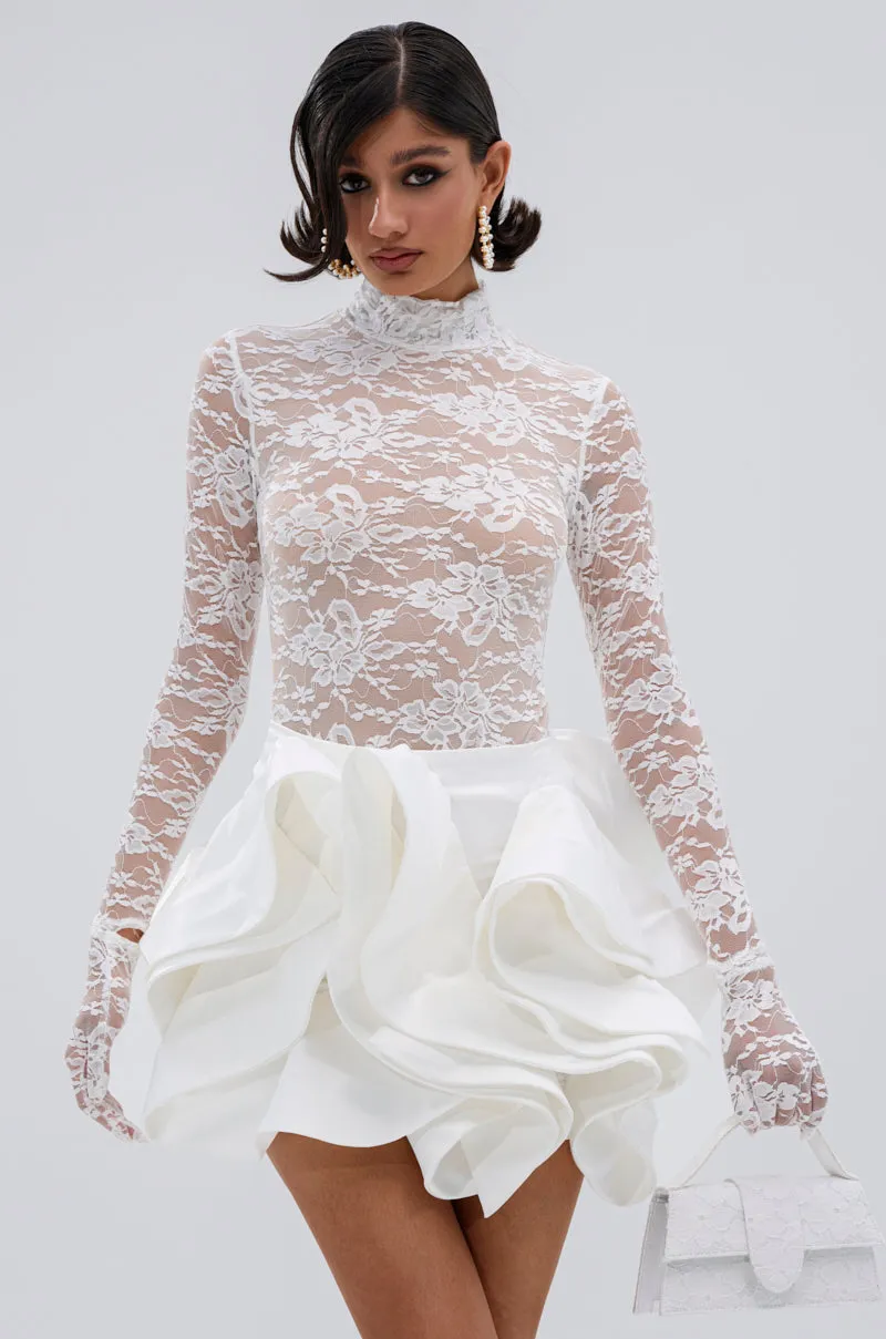 I'M A STAR LACE GLOVE BODYSUIT sold by AKIRA product image thumbnail 3