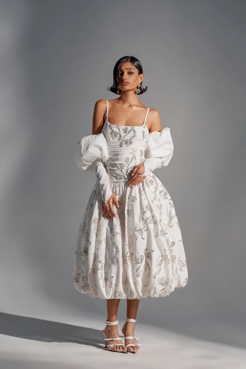 BEST DRESSED PRINTED MIDI DRESS sold by AKIRA product image thumbnail 2