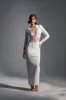 A NIGHT OUT BANDAGE MAXI DRESS IN WHITE sold by AKIRA