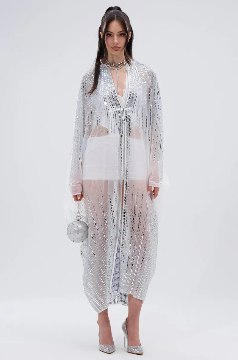 SPARKLE AND SHINE BLOUSE IN WHITE sold by AKIRA product image thumbnail 4