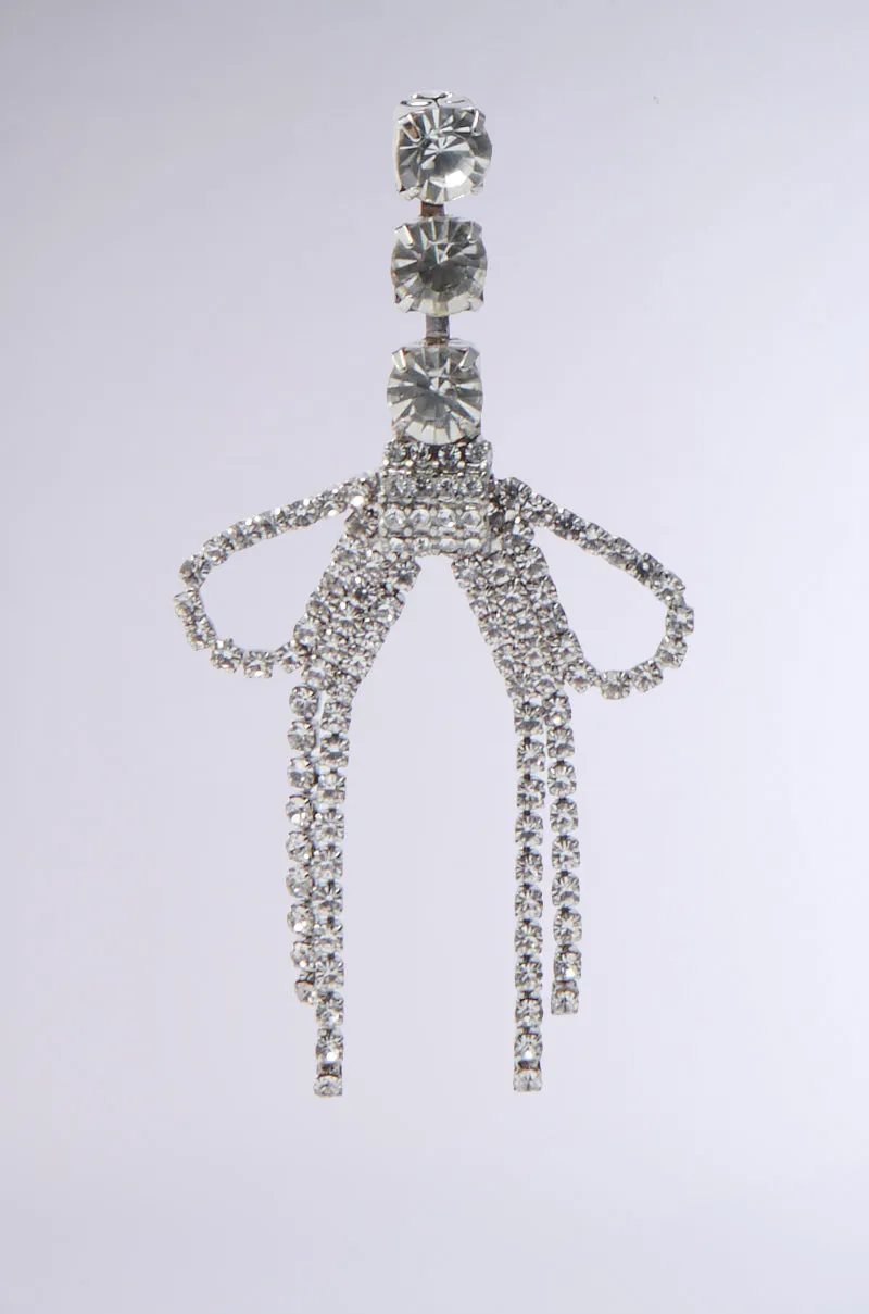 WITH A BOW SILVER EARRING sold by AKIRA product image thumbnail 5