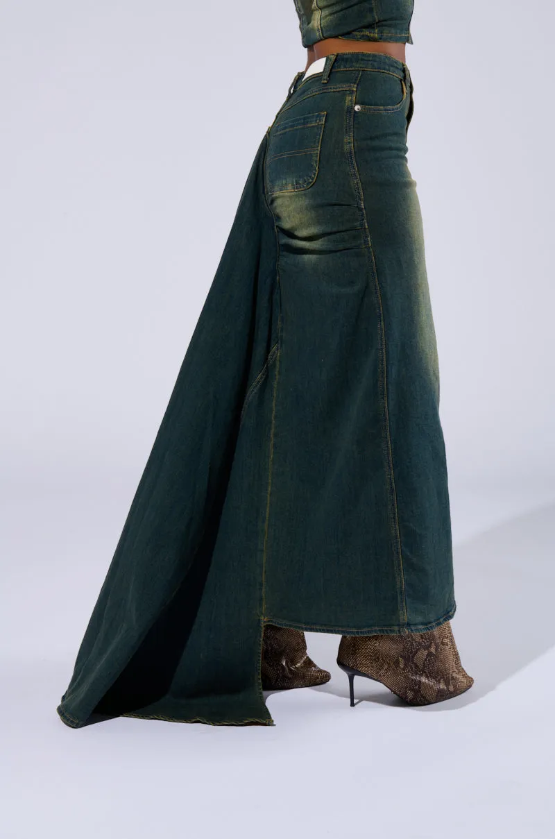 BEFORE YOU GO DENIM SKIRT sold by AKIRA product image thumbnail 3