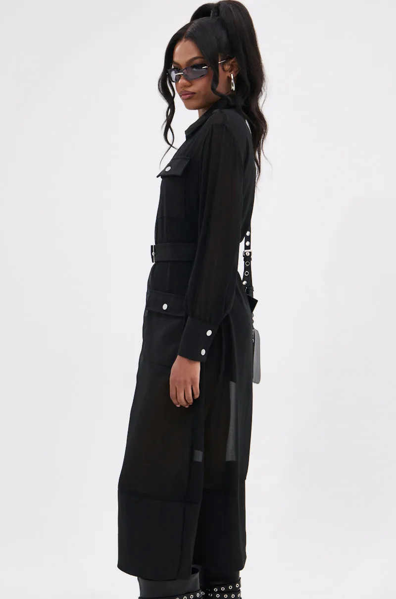 BET ON ME CHIFFON TRENCH sold by AKIRA product image thumbnail 3