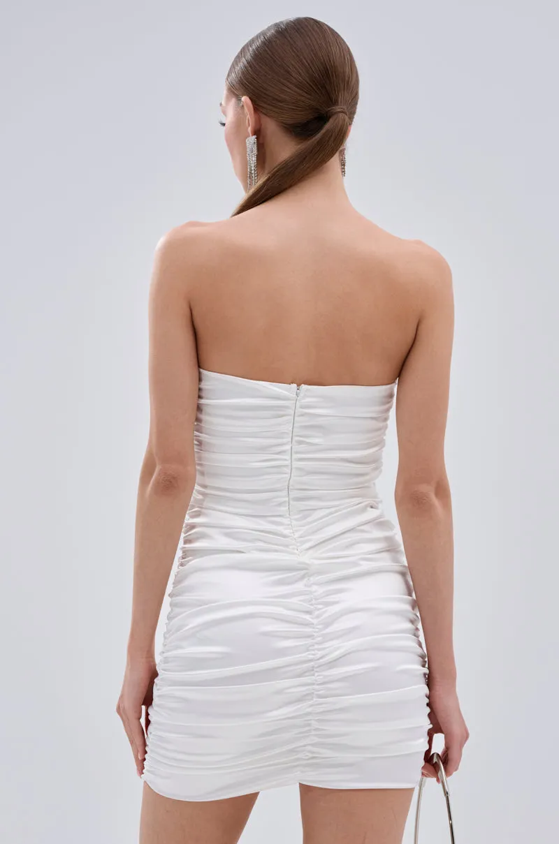 BEEN HER RUCHED MINI DRESS sold by AKIRA product image thumbnail 4