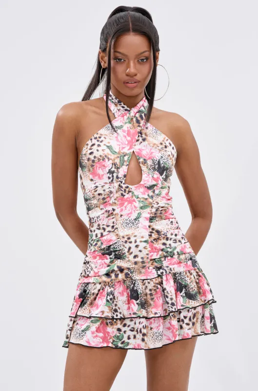YOUR TYPE PRINTED MINI DRESS sold by AKIRA