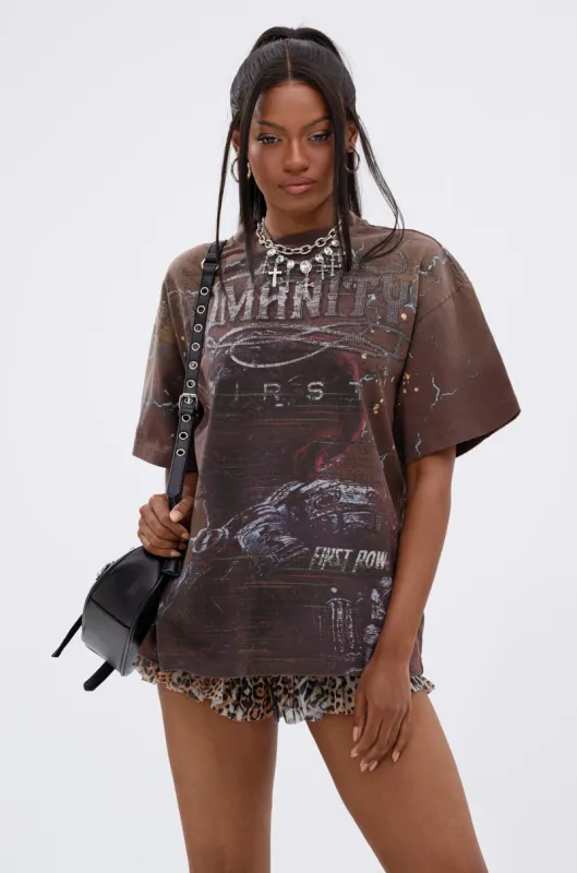 HUMANITY OVERSIZED GRAPHIC TEE sold by AKIRA
