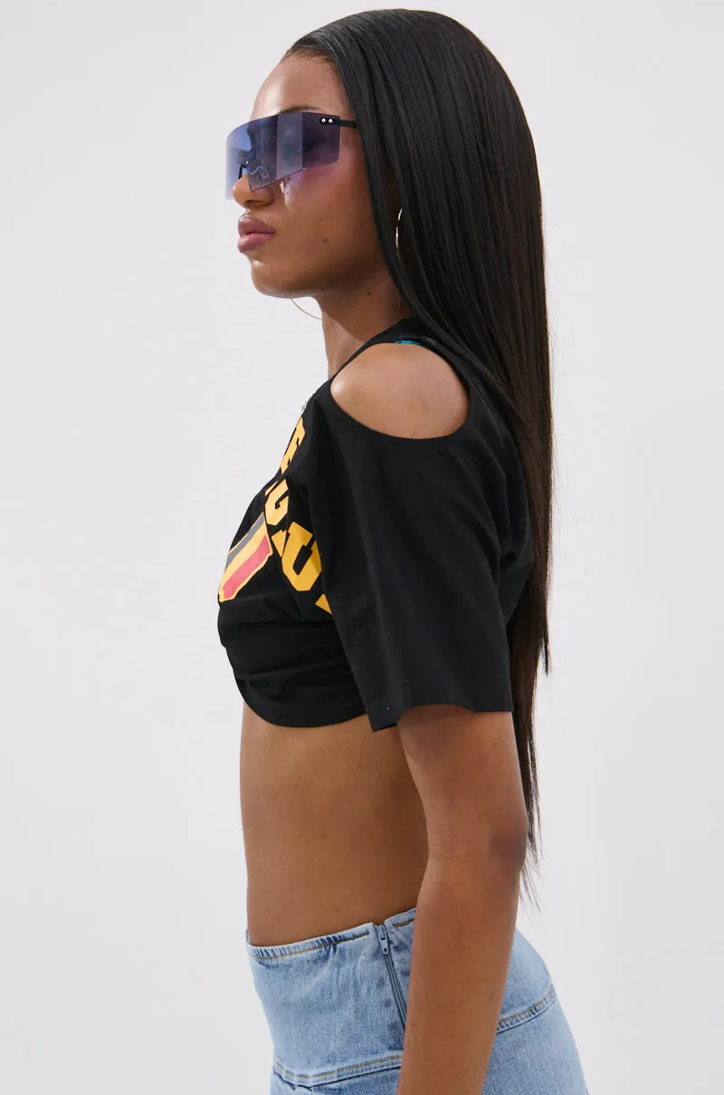 JET SETTER COMBINED CROPPED TEE sold by AKIRA product image thumbnail 4