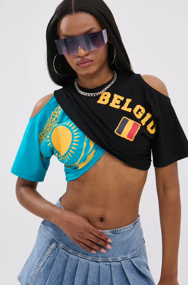 JET SETTER COMBINED CROPPED TEE sold by AKIRA product image thumbnail 2