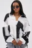 BLACK DAHLIA PATCHWORK BOMBER sold by AKIRA