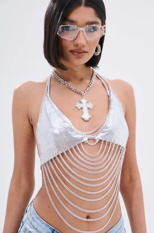 BELIEVE WHAT U WANT BODY CHAIN sold by AKIRA
