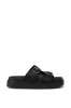 AZALEA WANG COSTANZA BLACK FLATFORM SANDAL sold by AKIRA