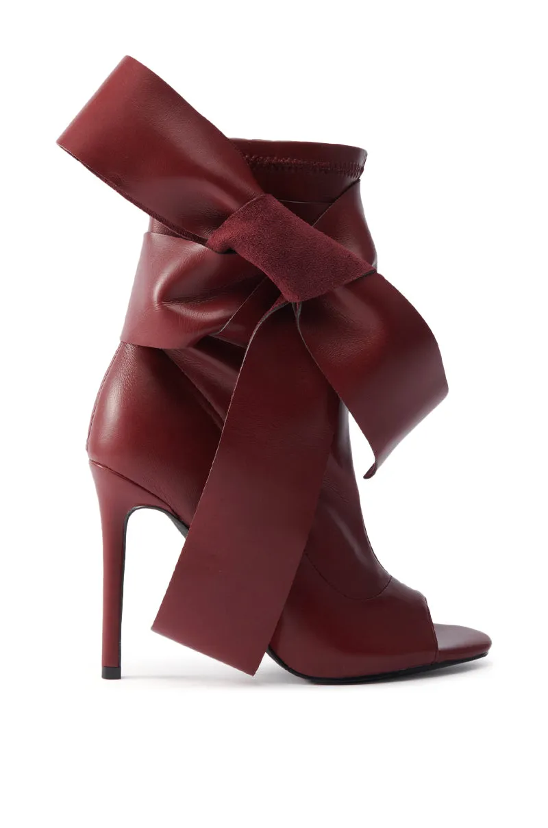 AZALEA WANG KLARICE BURGUNDY STILETTO BOOTIE sold by AKIRA product image thumbnail 4