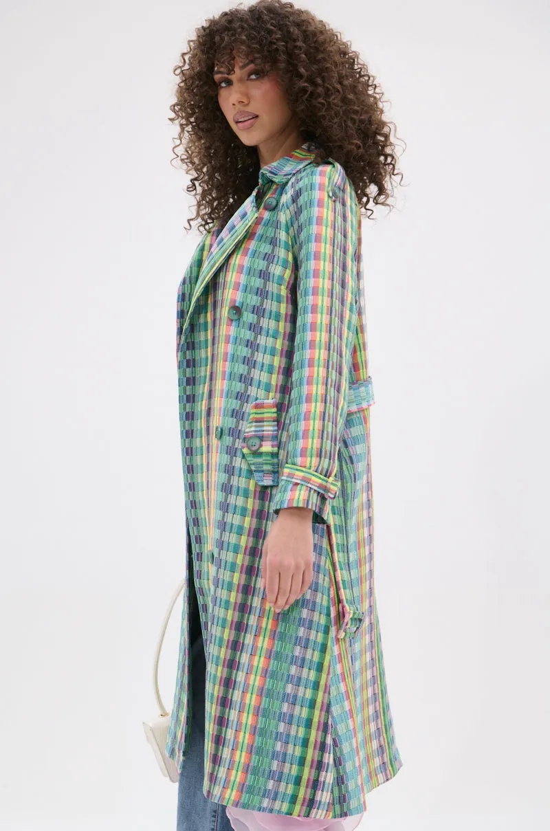 STOP AND SMELL THE ROSES TRENCH sold by AKIRA product image thumbnail 5