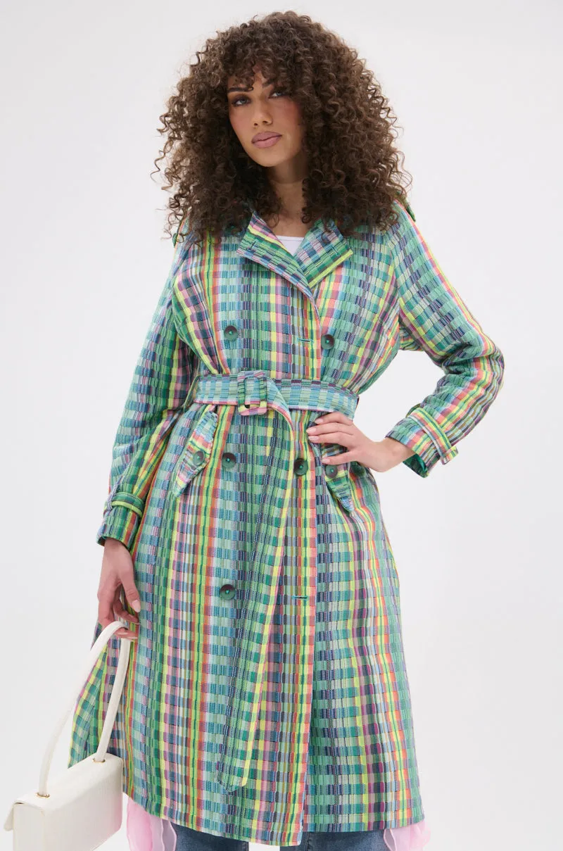 STOP AND SMELL THE ROSES TRENCH sold by AKIRA product image thumbnail 3