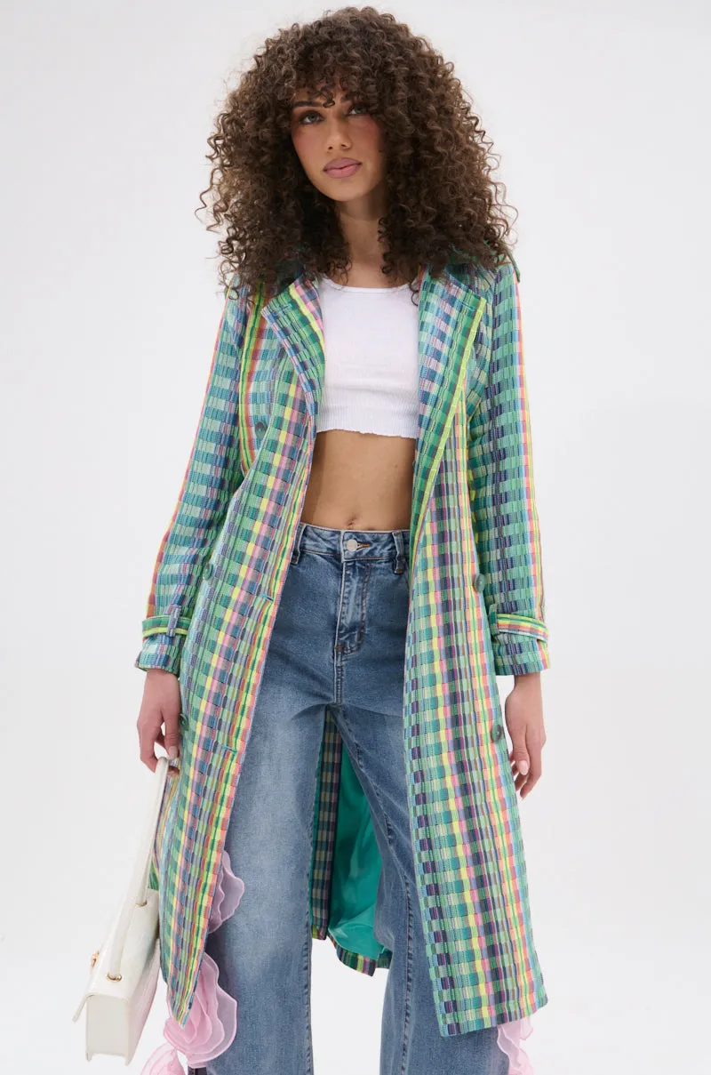 STOP AND SMELL THE ROSES TRENCH sold by AKIRA product image thumbnail 4