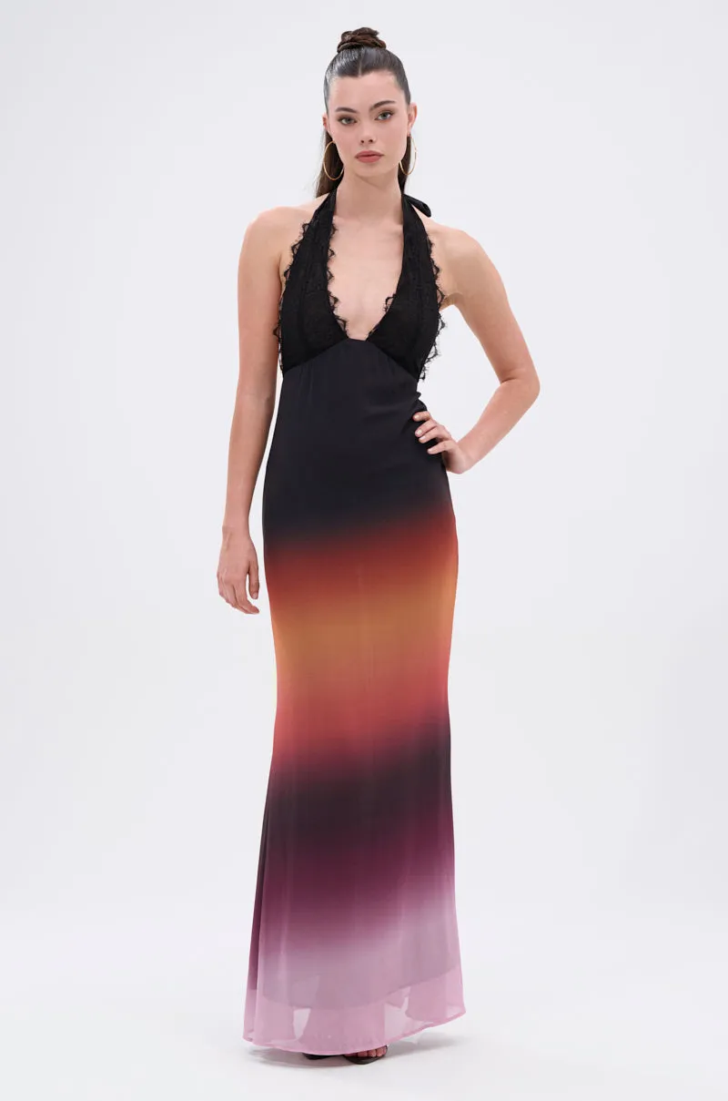 SUNSET DREAMING OMBRE MAXI DRESS sold by AKIRA
