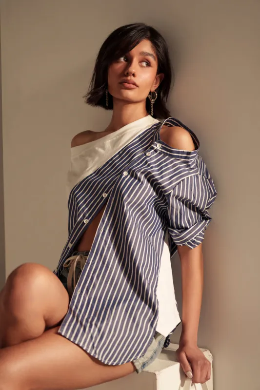 MIXED UP TSHIRT BLOUSE sold by AKIRA