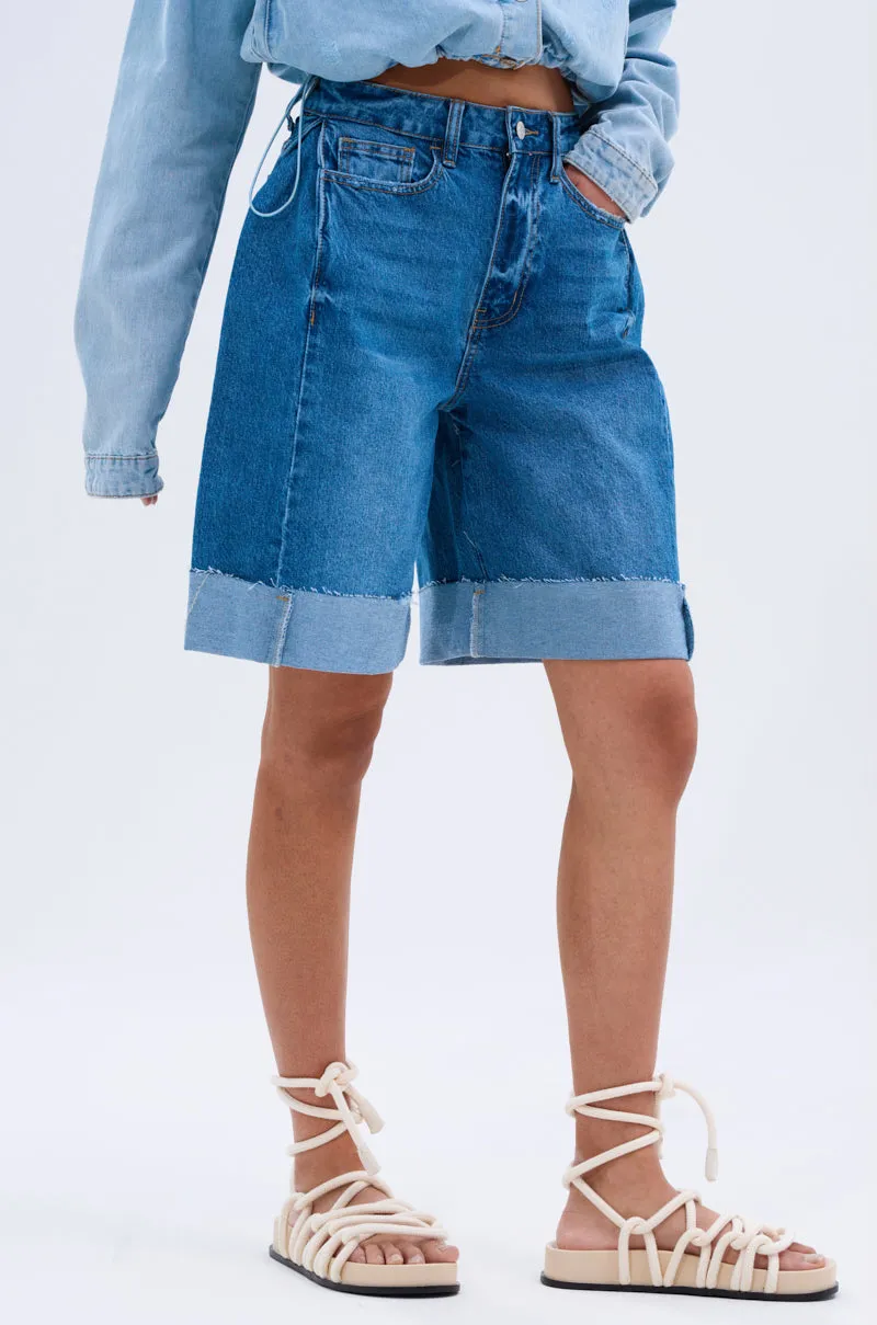 GONE BAD DENIM BERMUDA SHORT sold by AKIRA product image thumbnail 5