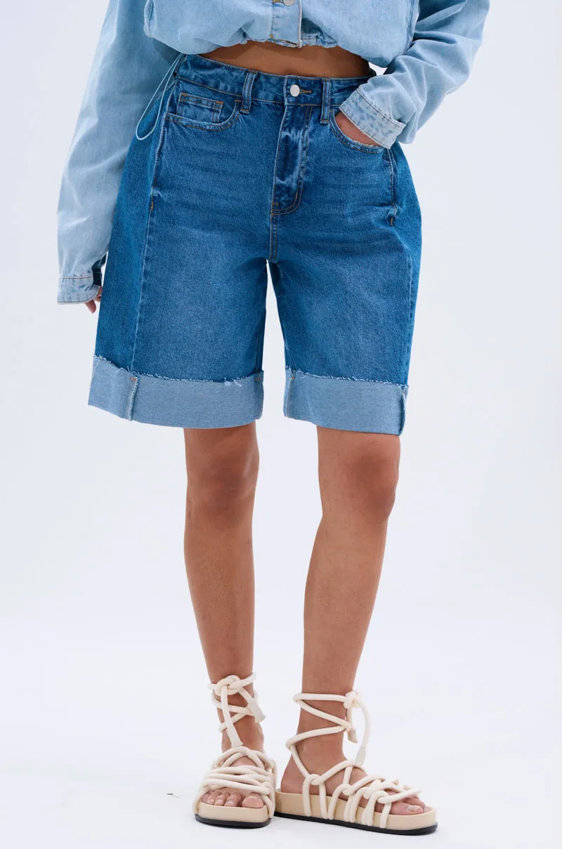 GONE BAD DENIM BERMUDA SHORT sold by AKIRA product image thumbnail 4