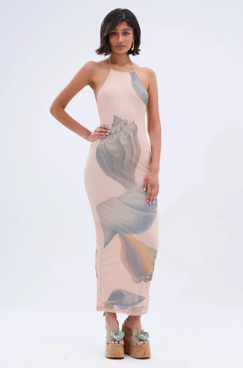 BY THE SEASHORE PRINTED MAXI DRESS sold by AKIRA product image thumbnail 3