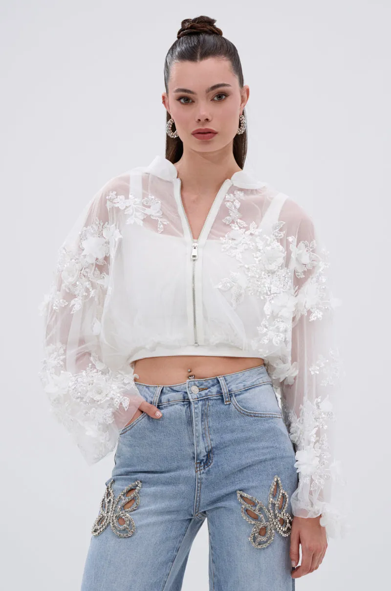 PRETTY THING EMBELLISHED BOMBER sold by AKIRA