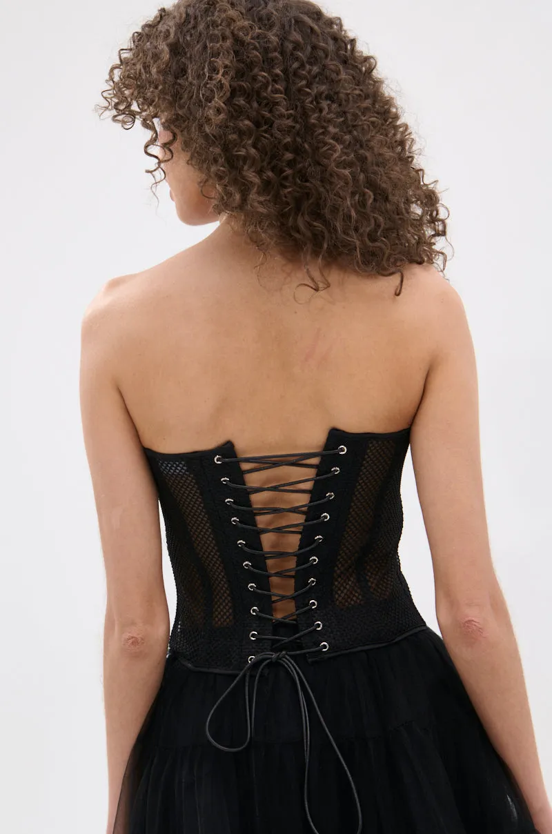 TAYLOR MESH CORSET TOP sold by AKIRA product image thumbnail 5