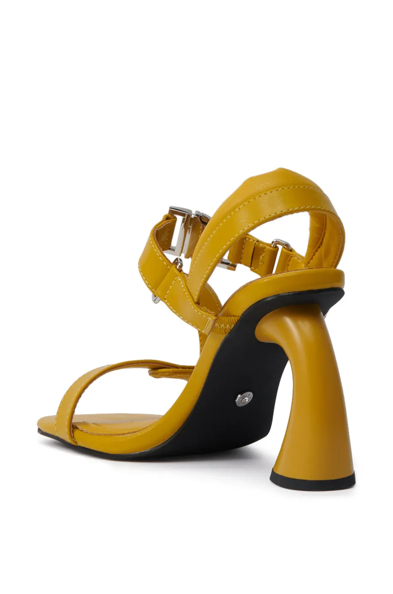 AZALEA WANG CAPRIZE MUSTARD NOVELTY HEEL SANDAL sold by AKIRA product image thumbnail 5