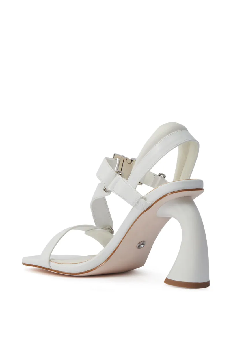 AZALEA WANG CAPRIZE WHITE INDUSTRIAL BUCKLE SANDAL sold by AKIRA product image thumbnail 5