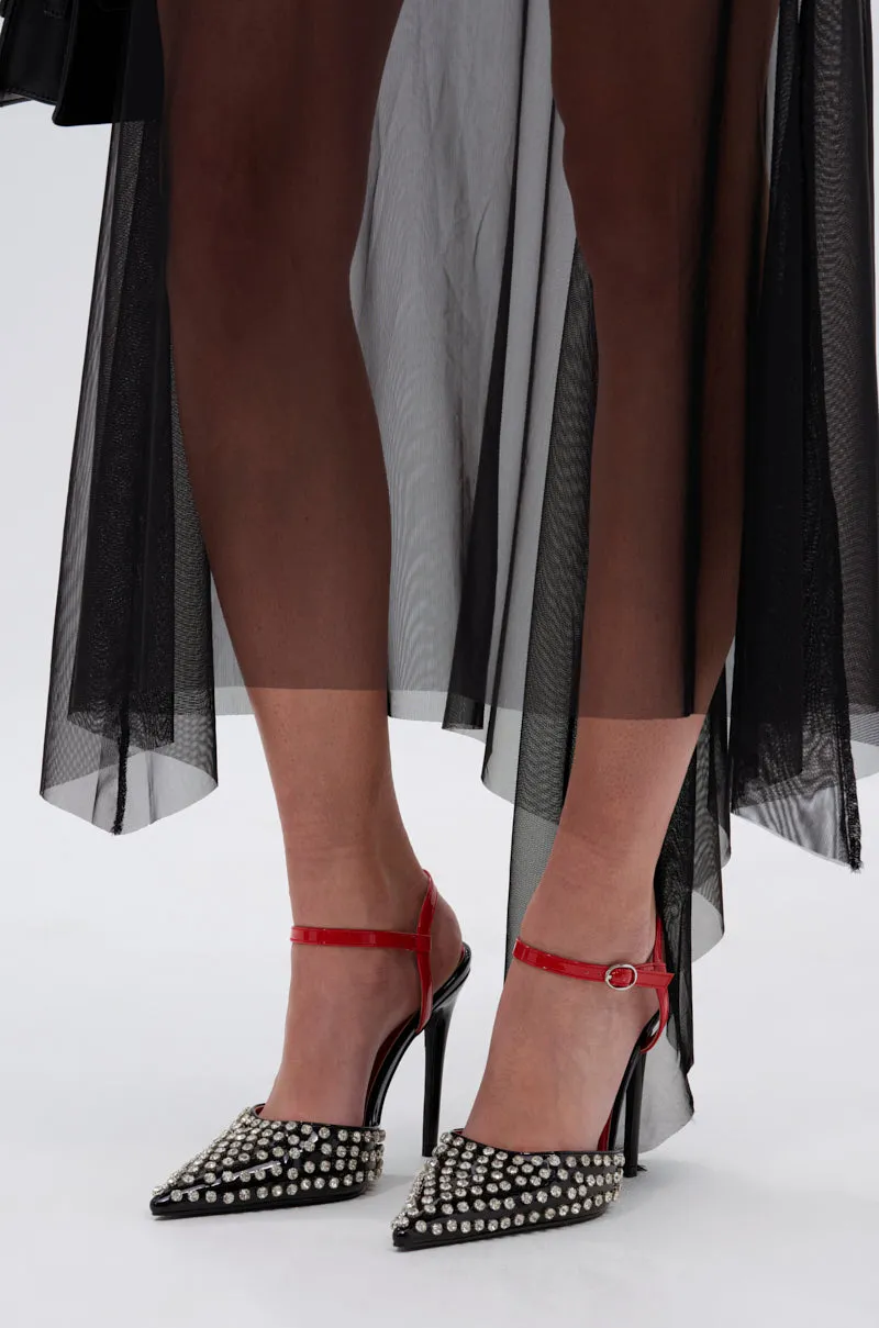 AZALEA WANG LYSANDER BLACK MULTI PUMP STILETTO sold by AKIRA