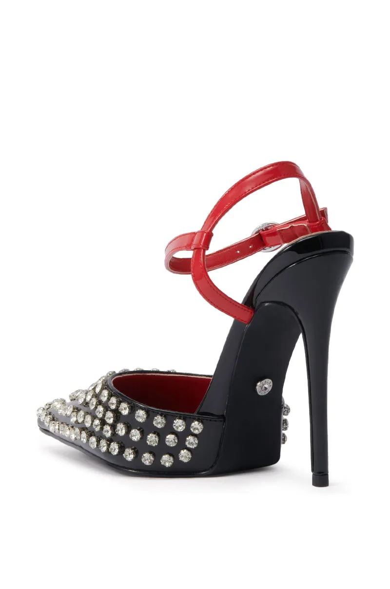 AZALEA WANG LYSANDER BLACK MULTI PUMP STILETTO sold by AKIRA product image thumbnail 5