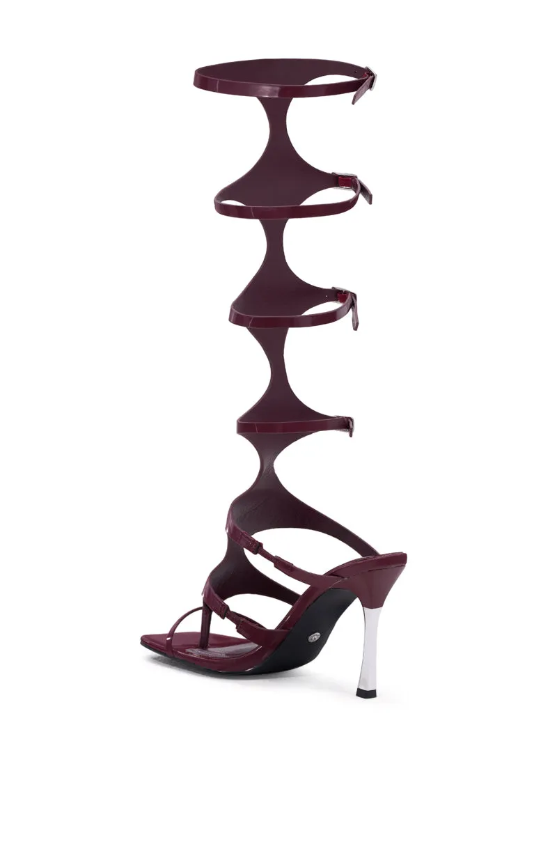 AZALEA WANG DAGON LIQUID LUXE CAGED SANDAL sold by AKIRA product image thumbnail 5