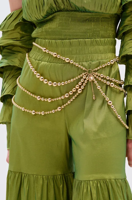 GOLDEN HOUR BEAD BELT sold by AKIRA