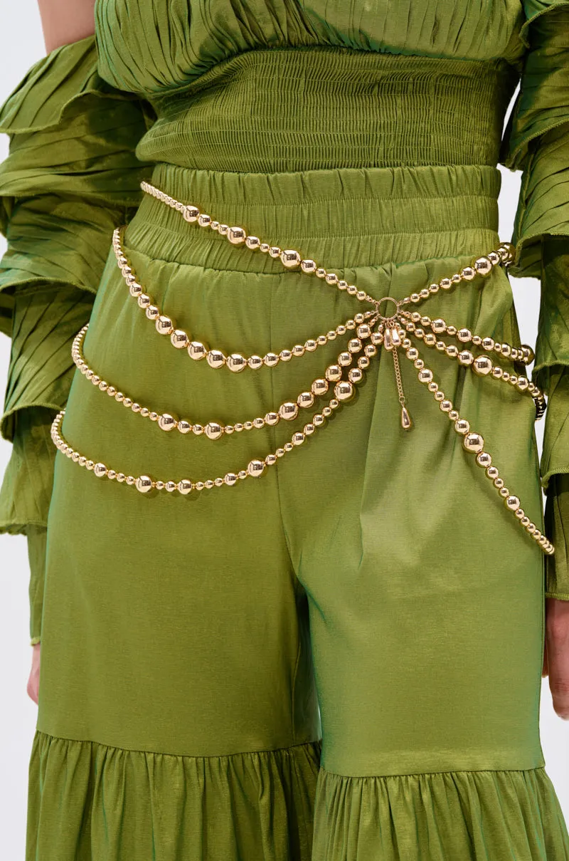 GOLDEN HOUR BEAD BELT sold by AKIRA